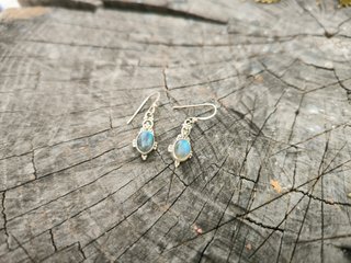 Pendientes Plata y Labradorita