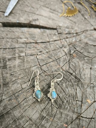 Pendientes Plata y Labradorita