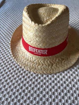 Sombrero Paja Fedora Beefeater London nuevo