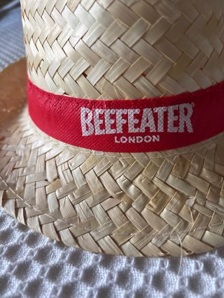 Sombrero Paja Fedora Beefeater London nuevo