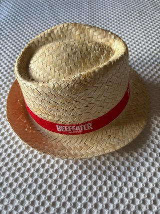 Sombrero Paja Fedora Beefeater London nuevo