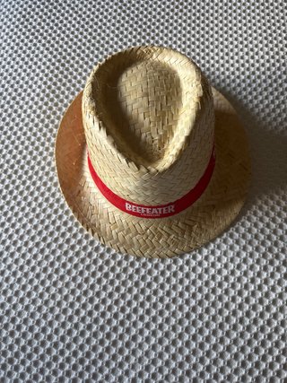 Sombrero Paja Fedora Beefeater London nuevo