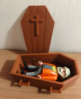 Ataúd compatible con Playmobil