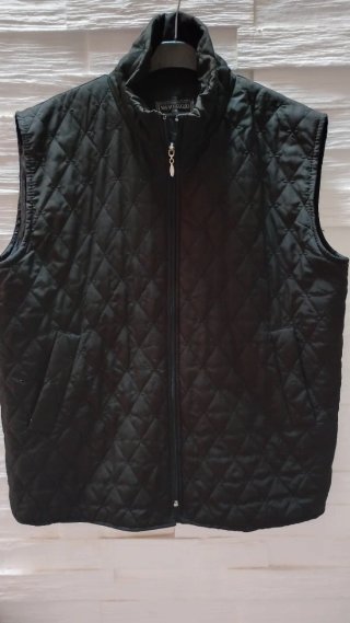 Gilet trapuntato nero XXL