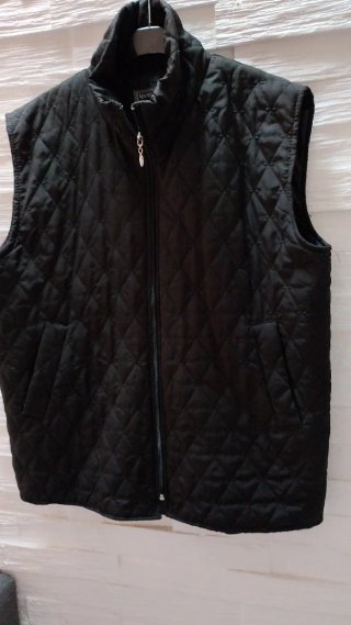 Gilet trapuntato nero XXL