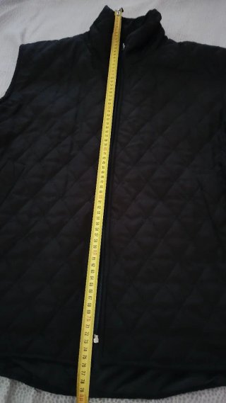 Gilet trapuntato nero XXL
