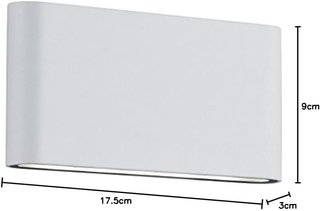 Aplique LED lampara pared TRIO THAMES II Blanco