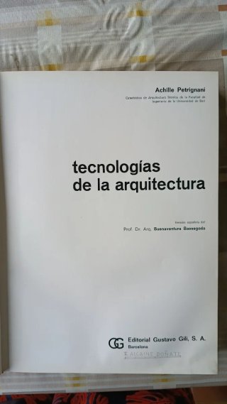 LTecnología de la Arquitectura. De A. Petrignani
