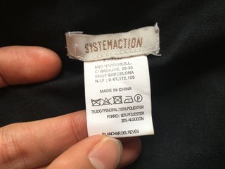 Estola pelo sintético negra Systemaction