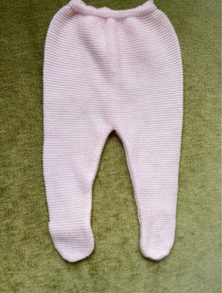 Conjunto bebé 0-1 mes rosa tejido