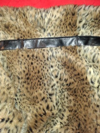 Chaqueta piel sintética leopardo