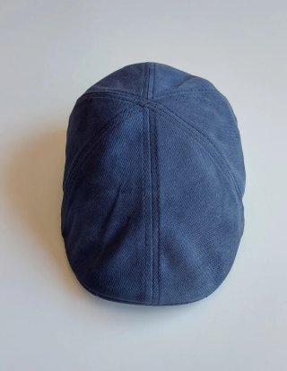 Boina plana vintage azul Talla S/M