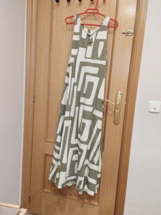 Vestido Sfera Estampado Talla L Regalo Pendientes
