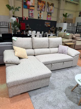 Sofá chaise longue convertible en cama