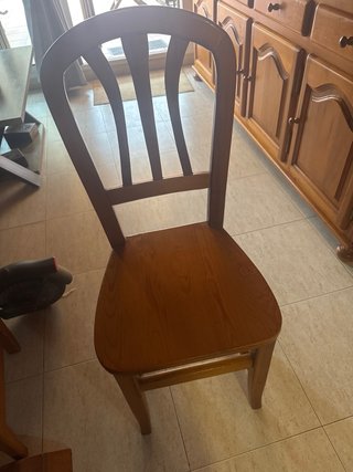 Mesa comedor y mueble TV madera con mármol blanco