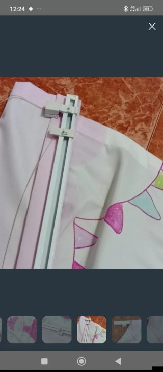 Estor infantil bailarinas rosa y blanco