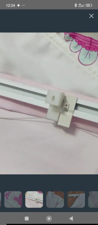 Estor infantil bailarinas rosa y blanco
