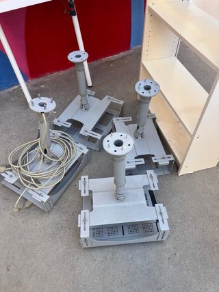 3 Soportes Techo Antirrobo Proyector