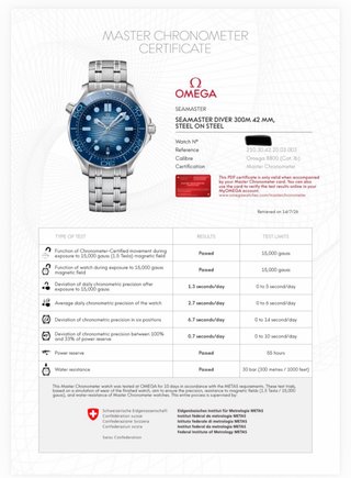 Omega Seamaster 300M Ed. Especial Summer Blue