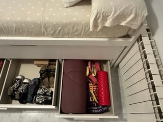 Cama nido con almacenaje y colchón