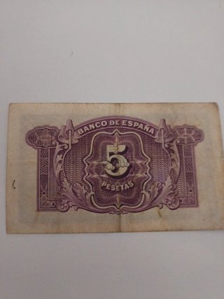 Billete 5 Pesetas Banco de España 1935