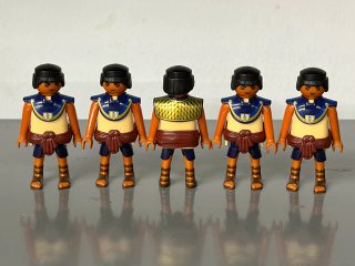 Lote 5 Figuras Playmobil Egipcio Guerrero
