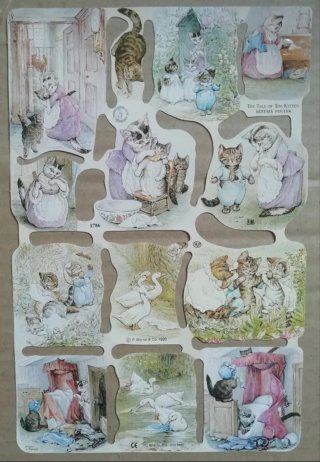 Lamina Cromos troquelados MLP 1786. Beatriz Potter