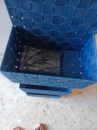 Organizador de pared azul