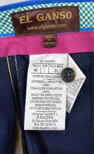 Pantalón chino hombre El Ganso beige talla 40