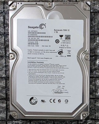 Hard Disk Seagate Barracuda 1TB SATA 3.5" 7200