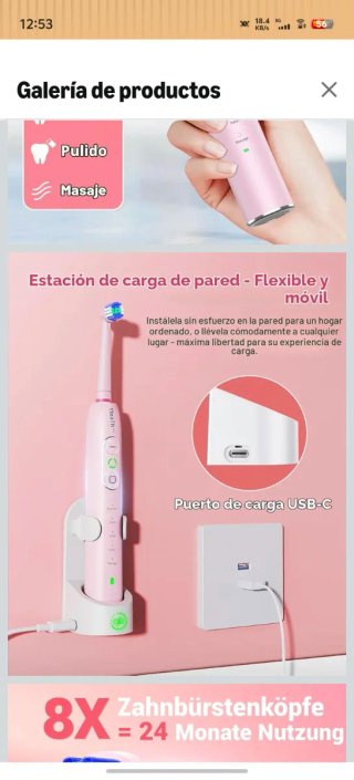Cepillo Dientes Eléctrico YTEATH PRO Negro