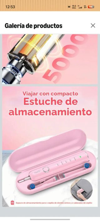 Cepillo Dientes Eléctrico YTEATH PRO Negro