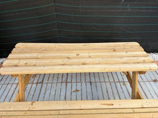 Banco de picnic de madera para jardín