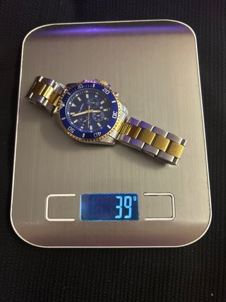 Reloj CUENA Azul y Dorado