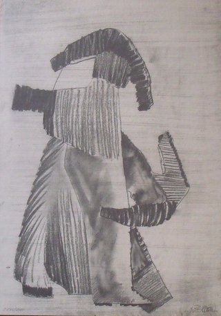 Francisco Leiro. Litografía "Sin Título". 2000.
