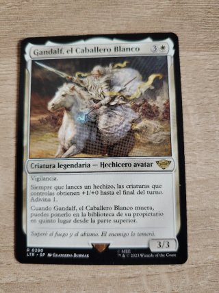 Carta Magic Gandalf Caballero Blanco LTR