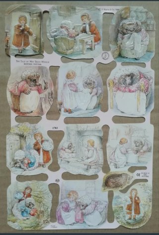 Lamina Cromos troquelados MLP 1783. Beatrix Potter