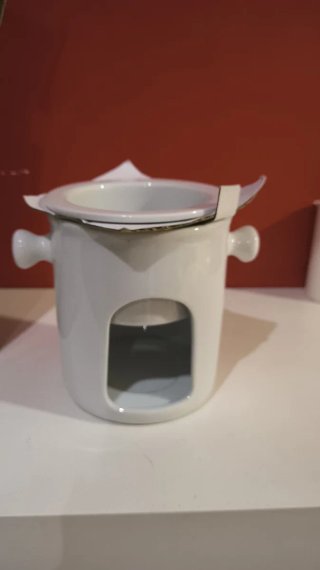 Fondue de chocolate de porcelana