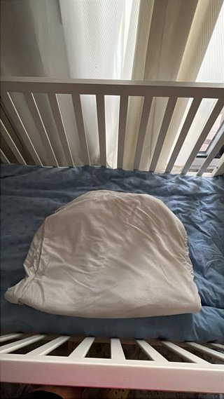Cuna blanca con colchón