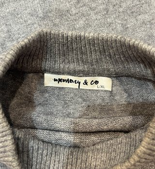 Jersey gris oversize mujer