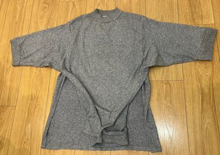 Jersey gris oversize mujer