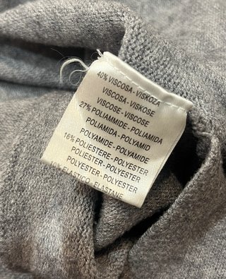 Jersey gris oversize mujer