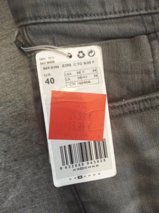 Pantalones Mango Grises