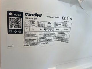 Comfee RCB169WH2(E) Frigorífico Blanco