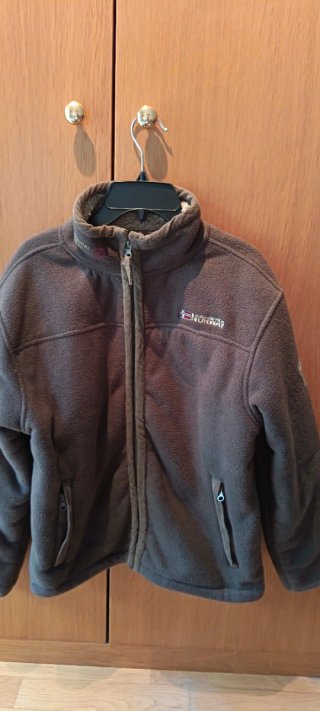 Chaqueta polar marrón como nueva talla 14