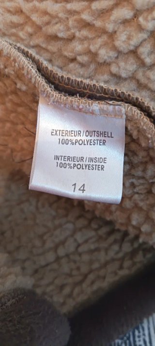 Chaqueta polar marrón como nueva talla 14