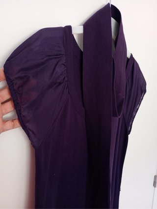 Vestido Mango Morado Talla M