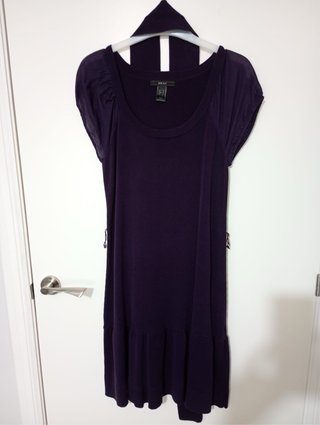 Vestido Mango Morado Talla M