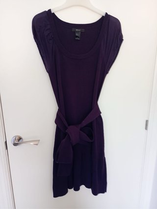 Vestido Mango Morado Talla M