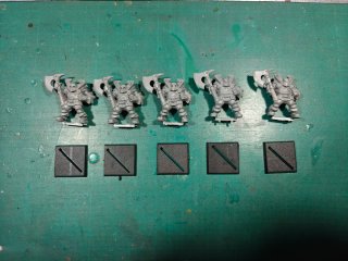 x5 Guerreros Caos Warhammer Fantasy Oldhammer